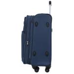 BEIBYE Reiskoffer met 4 wielen, stoffen koffer, handbagage, kinderbagage, koffer, trolley, set van XL-L-M, blauw, Zacht