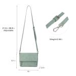 Schoudertas voor dames, schoudertas met ritssluiting, crossbody tas, leren handtas, klein, dagrugzak, munt, Crossbody