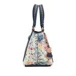 - Tote tas voor dames - handtas van kunstleer met handgrepen, schoudertas en ritssluiting Amazonia - accessoires en accessoires voor dames - afmetingen 22 x 17 x 12 cm, Meerkleurig