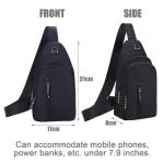 JSTHHTT Gym Shoulder Bags: Sling Bag Dames Klein, Sling Rugzak Dames, Enorm Rugzak - Sportschoudertas voor Mannen en Vrouwen, Borstzak Heren Dames - Ideaal voor Reizen, Sport en Vr