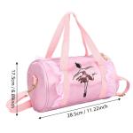 Duokon ballet, prinses, dans, tas, schoudertassen, schoudertassen, kind, ballerina, kinderen, ballet, pailletten, dans, handtas