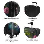 NoBoringSuitcases.com Kinderkoffer, handbagage, harde koffer met TSA-slot, jongens en meisjes, trolley, reiskoffer, draagtas, rolkoffer, klein of middelgroot, 22 kat in de natuur, 