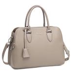 - Dames Bugatti Handtas Draagtas - Shopper Tote PU Leer Schoudertas - Veel Zakken Vakken Rits Crossbodytas - Vrouwen Meisje Tassen - Mode Stad Werk - Taupe Beige
