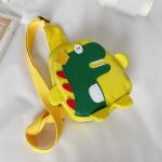 Kleiner Rucksack Damen Kinderrucksack Mädchen Kinderrucksack Wanderrucksack Kinder Mädchen Jungen Kindermode Cartoon Dinosaurier Brusttasche Nylon verstellbare leichte Umhängeta