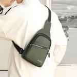 CHDWEY Umhängetaschen für Herren Männer Tasche Geschäft Brusttasche Reise Umhängetasche Messenger Bag Nylon wasserdichte Männer Crossbody Tasche Reise Rucksäcke(Khaki)
