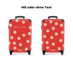 NoBoringSuitcases.com Handbagage, harde koffer met TSA-slot, jongens en meisjes, trolley, reiskoffer, draagtas, rolkoffer, klein of middelgroot, Polka-dots, koffer