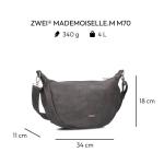 Mademoiselle.M M70 Half-Moon Bag Nubuk-Stone