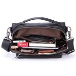 Heren tas handtas mode zacht leer schouder diagonaal tas business kleine tas trendy rugzak (A 30 cm * 18 cm * 8 cm)