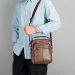 CHDWEY Umhängetaschen für Herren Männliche Handtasche Messenger Bag Luxus Geschäftsmann Handtasche Umhängetasche Pu. Kleine Crossbody-Tasche aus Leder Männer stilvolle Freize