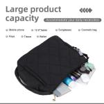 EVEOUT Puffer schoudertas voor dames, grote gewatteerde schoudertassen, lichte puffy tote shopper, gewatteerde schoudertassen, draagtas, werktas, zwart