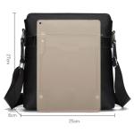 CHDWEY Umhängetaschen für Herren Business-Schultertasche for Mans Vintage Mann-Taschen Pu. Leder Schultertaschen Mode Männer Messenger Bag(Bruin)