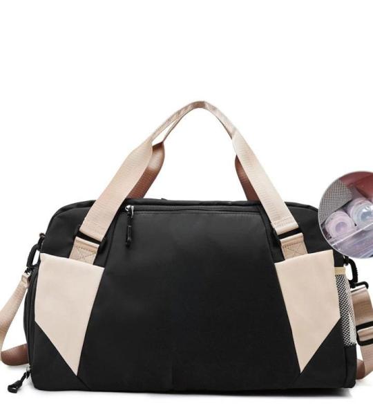CHDWEY Umhängetaschen für Herren Trockene nasse Gym Bag Yoga Matte Sporttasche Handtaschen Outdoor Sport Schulter Reisen Frauen Männer Fitness Training Tasche mit Schuhtasche(Bl