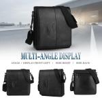 Leathario Leren schoudertas voor heren, messgerbag, leren tas voor business, retro