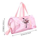 Duokon ballet, prinses, dans, tas, schoudertassen, schoudertassen, kind, ballerina, kinderen, ballet, pailletten, dans, handtas
