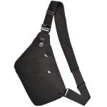 borsttas met draagriem, schoudertas, crossbody tas, anti-diefstal waterdichte tassen, cover pack rugzak voor fietsen, wandelen, reizen voor mannen en vrouwen, 1.0 Zwart, S