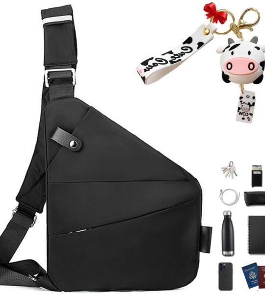 Gipfelfreund Anti-diefstal tas, Gipfelfreund Anti-diefstal schoudertas, borsttas, voor dames en heren