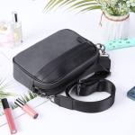 GSenhui Kleine schoudertas voor heren, leer, moderne tassen met brede schouderriem, crossbody tas met ritssluiting, voor zakelijk en dagelijks gebruik