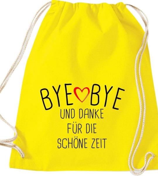 Shirtinstyle Gymtas, bye bye en dank voor de mooie tijd, opvoeder, leraar, leraren, gymtas, tas, schooltas, kleuterschool