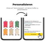 NoBoringSuitcases.com Handbagage, harde koffer met TSA-slot, voor volwassenen en vrouwen, trolley, reiskoffer, draagtas, rolkoffer, klein of middelgroot, 19 wervelgolf, koffer