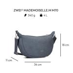 Mademoiselle.M M70 Half-Moon Bag Nubuk-Blue