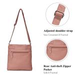 Lichte schoudertas voor dames, schooltas, handtassen, klein, PU-leer, waterdicht, vrije tijd, sport, werk, outdoor, reizen, messenger bags, blauw, Large, Elegant