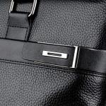 CHDWEY Umhängetaschen für Herren Herren 14-Zoll-Laptop-Tasche Aktentasche Geschäftsleute Handtasche Schultertasche Messenger Bag(Black)