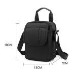 CHDWEY Umhängetaschen für Herren Kleine Umhängetasche for Männer lässig wasserdicht Nylon Messenger Bag Business weiche multifunktionale tragbare Reise Handtaschen Sack(Navy B