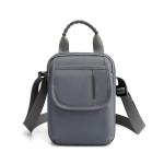 CHDWEY Umhängetaschen für Herren Kleine Umhängetasche for Männer lässig wasserdicht Nylon Messenger Bag Business weiche multifunktionale tragbare Reise Handtaschen Sack(Grijs)