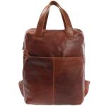 LECONI Grote rugzak leren rugzak voor vrouwen en mannen, DIN A4, vrijetijdsrugzak, modern, van nappaleder, rundleer, dames en heren, leer, 31 x 40 x 15 cm, LE1020