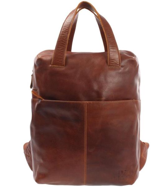 LECONI Grote rugzak leren rugzak voor vrouwen en mannen, DIN A4, vrijetijdsrugzak, modern, van nappaleder, rundleer, dames en heren, leer, 31 x 40 x 15 cm, LE1020