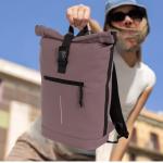 Unisex Waterproof Rolltop rugzak - 21 liter rolltop rugzak met 15,6 inch laptopvak - reisrugzak met kliksluiting - rugzak met voorvak - flexibele opbergmogelijkheden