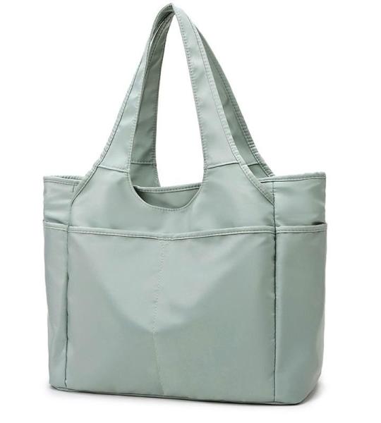 CHDWEY Umhängetaschen für Herren Frauen Sport Fitness Bag Oxford Yoga Gym Reise Duffle Handtasche wasserdichte Große Kapazität Schulter Wochenende Tasche Yoga Matte Tasche(Gree