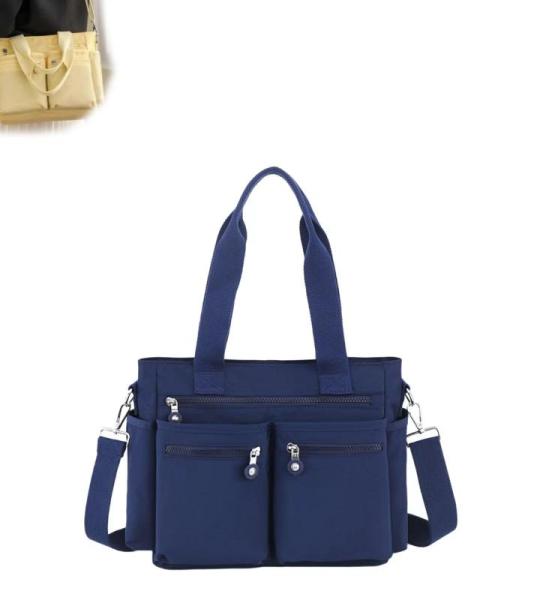 Generisch Große, Schlichte Tragetasche For Damen Mit Reißverschluss Und Mehreren Taschen, Große Umhängetasche, Einfarbig, Große Kapazität, Rucksack Mit Mehreren Fächern
