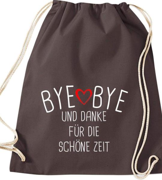 Shirtinstyle Gymtas, bye bye en dank voor de mooie tijd, opvoeder, leraar, leraren, gymtas, tas, schooltas, kleuterschool