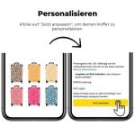 NoBoringSuitcases.com Handbagage, harde koffer met TSA-slot, voor volwassenen en vrouwen, trolley, reiskoffer, draagtas, rolkoffer, klein of middelgroot, 23 Panther, koffer