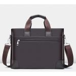 CHDWEY Umhängetaschen für Herren Männer Leder-Schulter-Mode-Geschäfts-Beutel-Handtaschen-Schwarz-Tasche Männer for Dokument-Leder-Laptop-Aktenkoffer-Beutel(2)