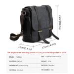 Heren Canvas Schoudertas Schouder PU Leer Crossbody Vrije Tijd Man Reistassen Casual Fashion Mans Bag Cross Body A (C)