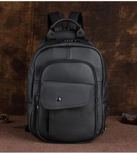 GHQYP Modieuze leren rugzakken, converteerbaar, schouder-/crossbody dagrugzak, mini-rugzak voor reizen, casual voor mannen en vrouwen
