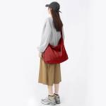 X SIM FITNESSX Unisex corduroy tas schoudertas grote dames shopper tas fashion stoffen tas voor dagelijks gebruik / kantoor / school / reizen, Karamelkleur, Retro