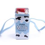 Meisjesportemonnee, schattige melkbox, portemonnee, kleine crossbody persoonlijkheid, mini-schoudertas, handtassen, Popcorn, Eén maat, Schattig