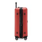 HAUPTSTADTKOFFER Midden grote harde koffer, TSA, 4 wielen, check-in bagage met 8 cm volumevergroting, 77 cm, 130 liter, grafiet, rood, koffer