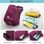 Nylon schoudertas, Multi Pocket Grotere Capaciteit Handtas, Casual Crossbody Handtas voor Vrouwen, Waterdichte Nylon Schouder Handtassen, Messenger Bag, Anti-Diefstal Tote Bag, mar