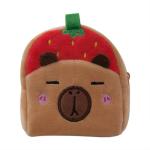 Kinder-Geldbörse, Capybara-Thema, Cartoon-Geldbörse, interaktives Haustierspielzeug und Crossbody-Kindergeldbörse, Kleinkind-Geldbörse, Rot/Ausflug, einfarbig (Getaway Solids),