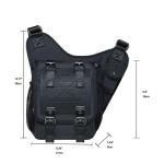 KAUKKO Canvas Tactical Vintage Borsttas Tactical Schoudertas