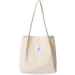 Grote schoudertas voor dames, corduroy schoudertas, strandtas, crossbody tas, shopper, tote bag, boodschappentas, handtas, shopper voor werk, winkelen, school, Beige 02, 12,0 cm x 