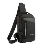 Asija Schoudertas voor heren, zwart, herentas om om te hangen, kleine telefoontas, schoudertas, borsttas, crossbody, messenger bag, portemonnee, handtas, koerierstas voor wandelen,