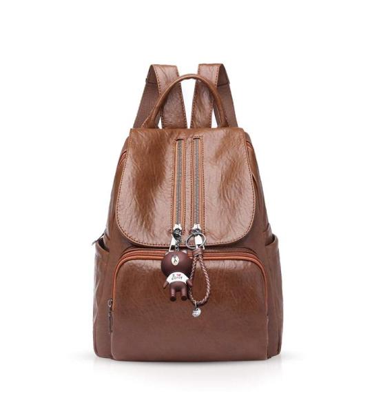 ADITAM Damesrugzak handtas casual dagrugzak modieuze rugzak voor college-dames rugzak PU-leer Double The Comfort