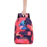 Stitch Premium rugzak voor middelbare scholieren, schoolrugzak, reistas voor jongens en meisjes, met netvak aan de zijkant en voorvak met ritssluiting, meerkleurig, 47 cm (hoogte),