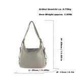 - T249 - ital. Dames rugzak tas 2 in 1 leer, Oudroze, Medium