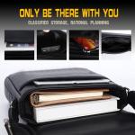 Leathario Leren schoudertas voor heren, messgerbag, leren tas voor business, retro
